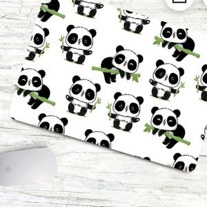 NIB Cute Panda Vinyl 14” Laptop Skin Decal. Brand New! Still in Packaging!!
